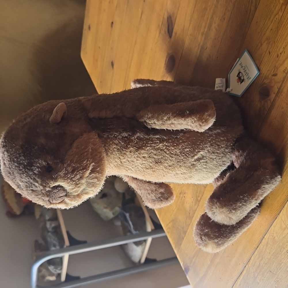 Jellycat Brooke Otter 13x3.9x7.9" Soft & Plush BNWT Authentic - Picture 4 of 7